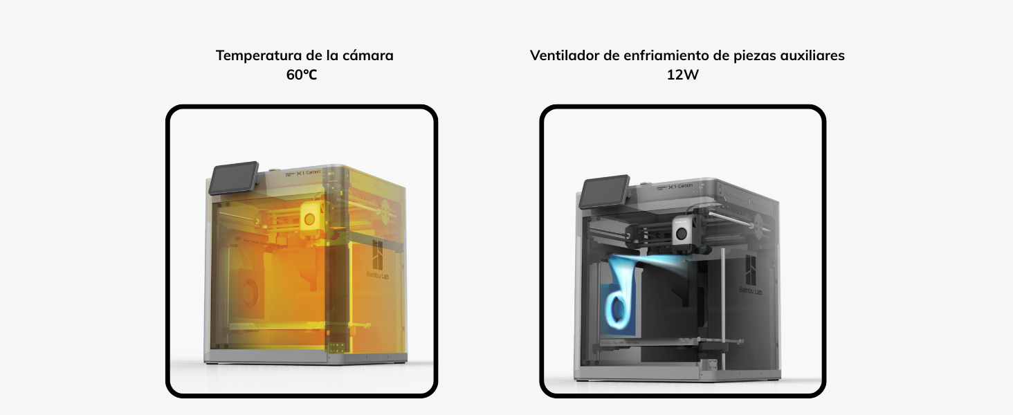 Características destacadas: Capacidad multicolor: Imprime hasta en 16 colores* (*Requiere módulos AMS adicionales). Resolución de alta precisión: Sensor lidar con resolución de 7 μm para calibración perfecta.